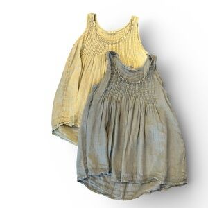 Bundle CP Shades Sage and Pale Yellow M Boho Tops